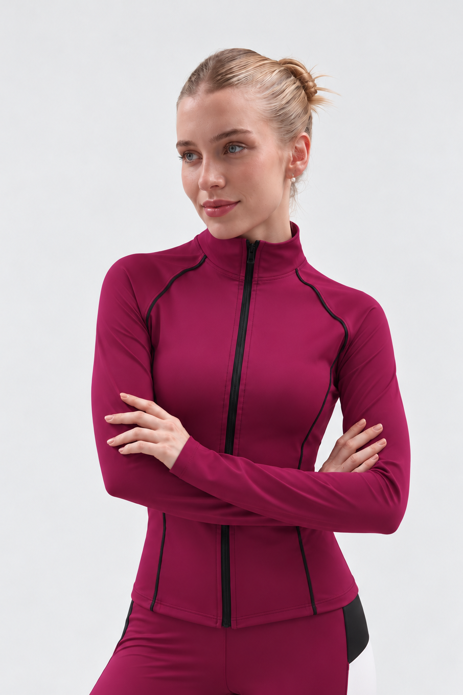 FITTED JACKET / MAGENTA