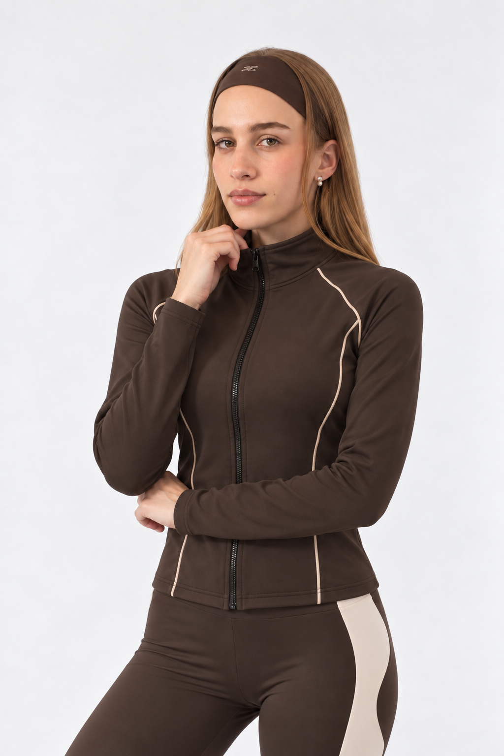 FITTED JACKET / BROWN