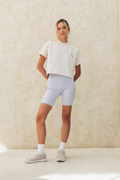 T-SHIRT OVERSIZE CROP GREY