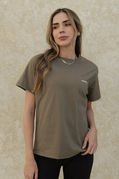 T-SHIRT OVERSIZE BROWN