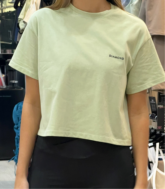 T-SHIRT OVERSIZE CROP MINT