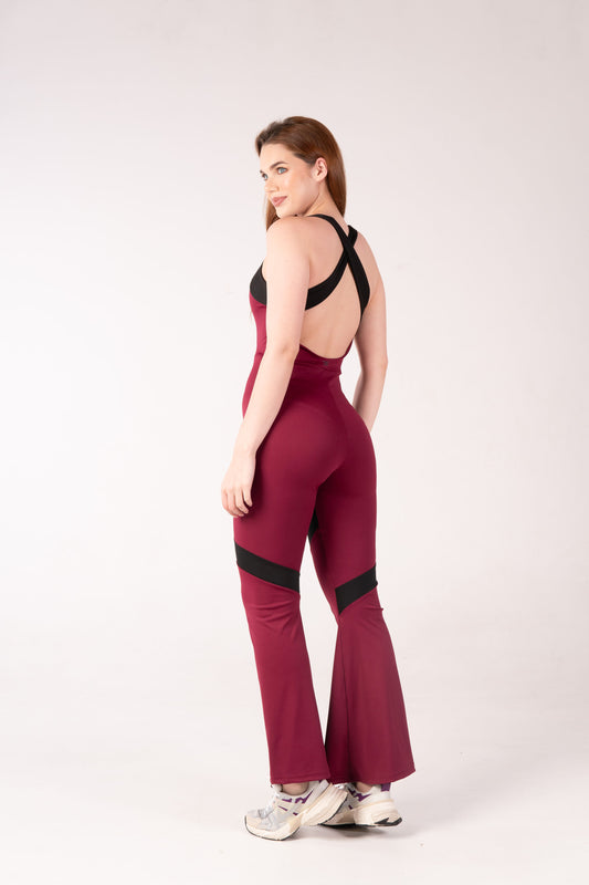 ALMA JUMPSUIT / BURGUNDY