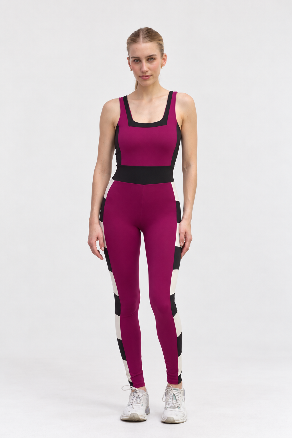 ENTERIZO / MAGENTA BLACK AND SAND