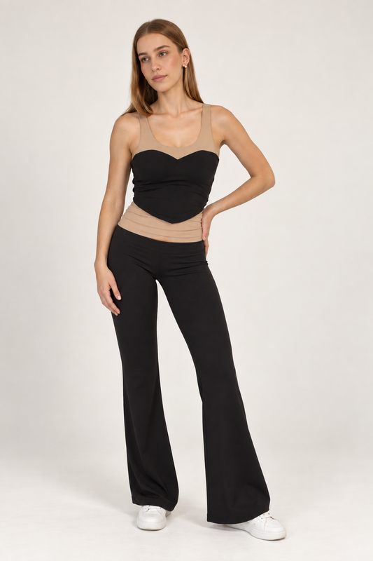 SCULPT FLARE SET / BLACK