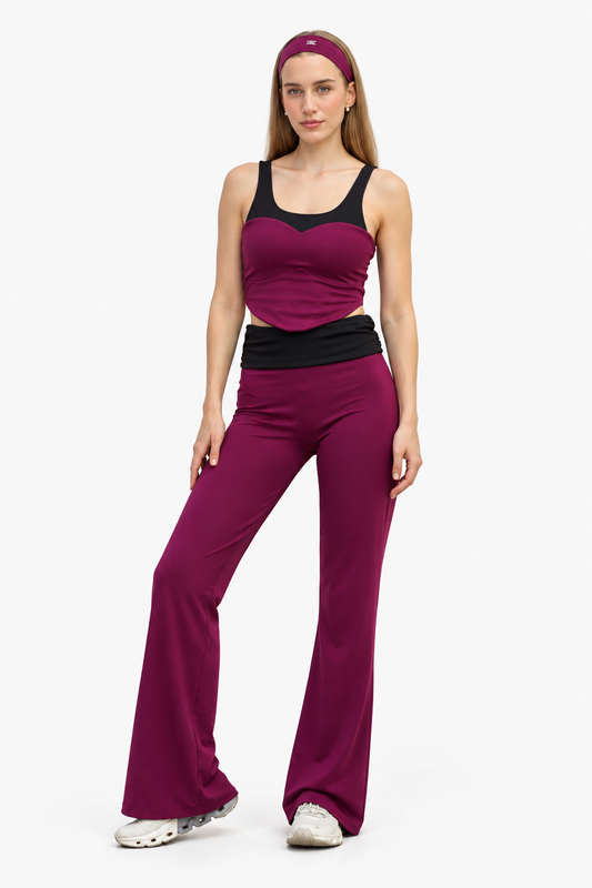SCULPT FLARE SET / MAGENTA